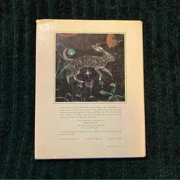 MASQUERADE Hardcover 1980 by Kit Williams First Edition - Picture 3 of 5